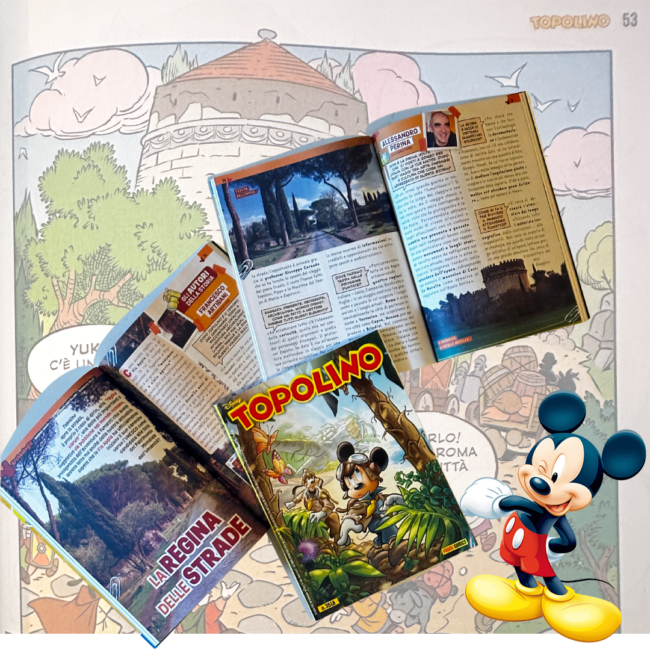 topolino e la via appia antica